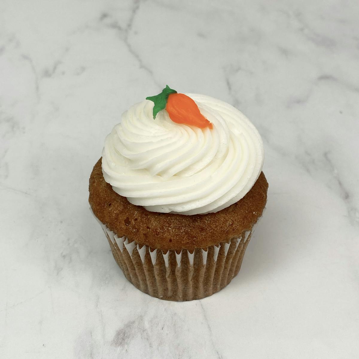 a carrot cupcake