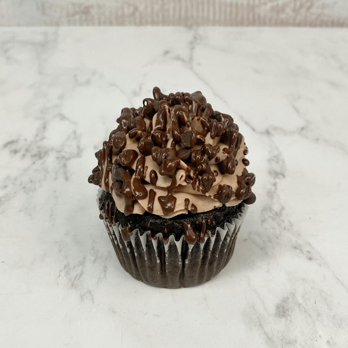 a chocolate cupcake