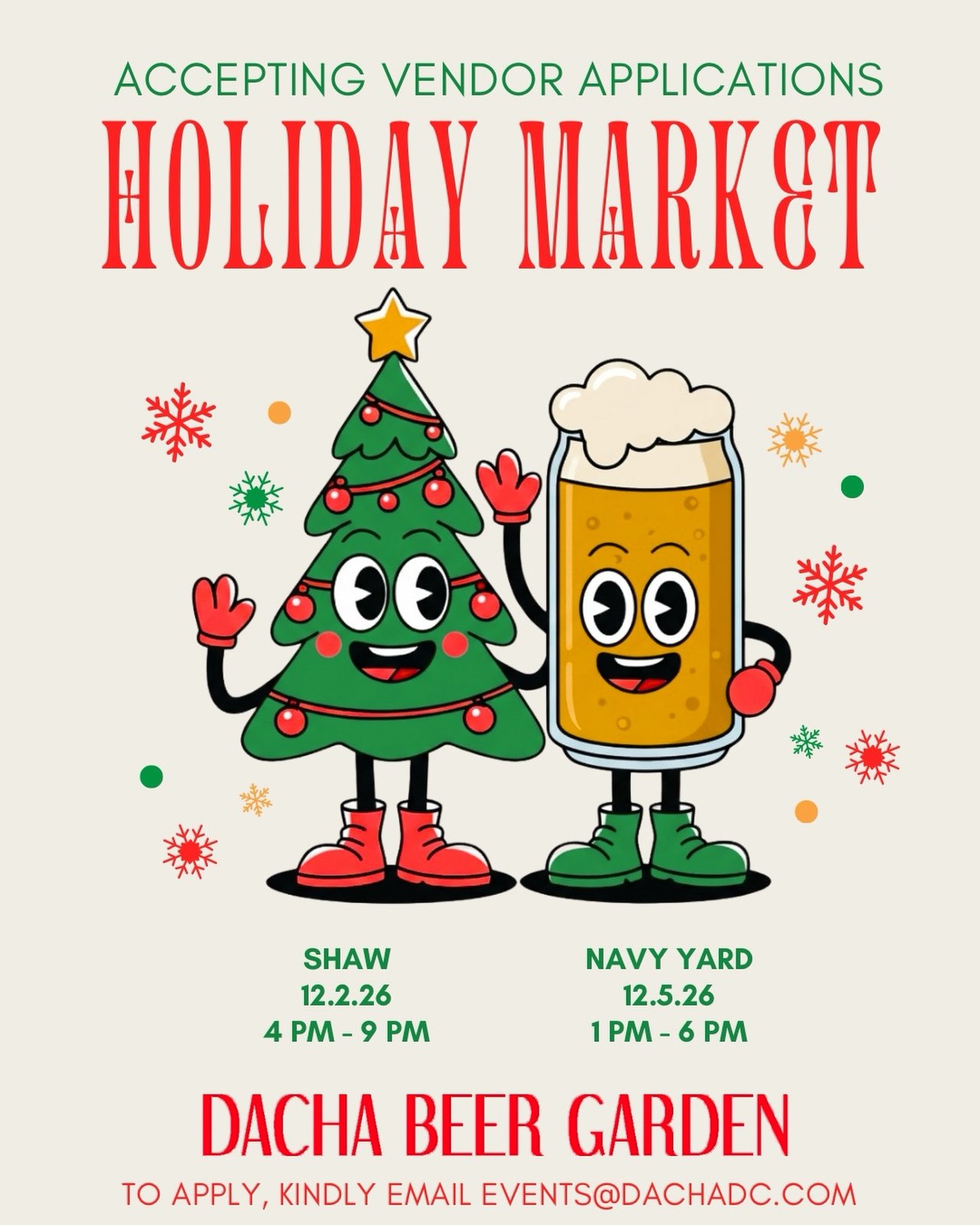 Dacha Beer Garden Shaw Holiday Market 2025