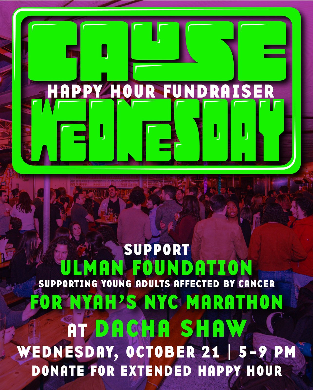Cause Wednesday at Dacha Beer Garden Shaw