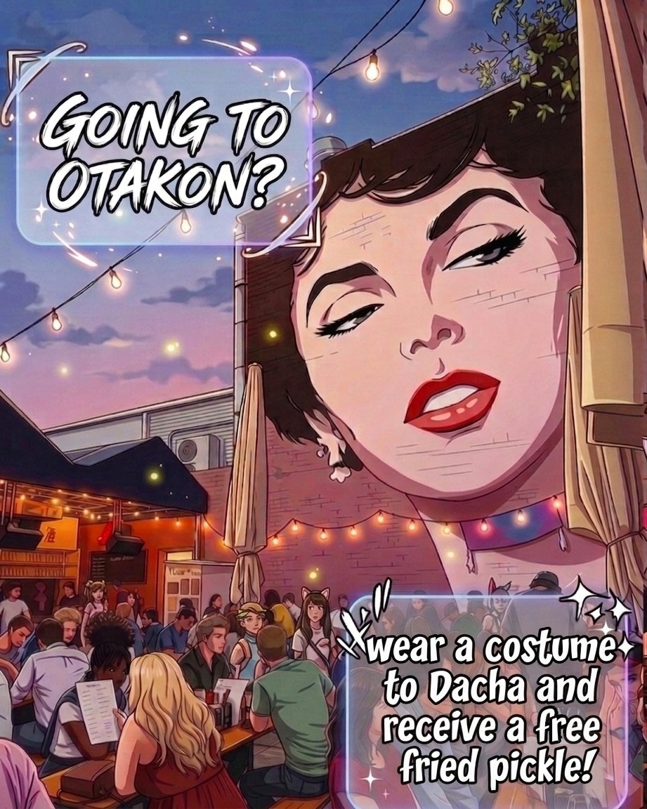 Dacha Beer Garden Shaw: Free Fried Pickle for Otakon Cosplayers