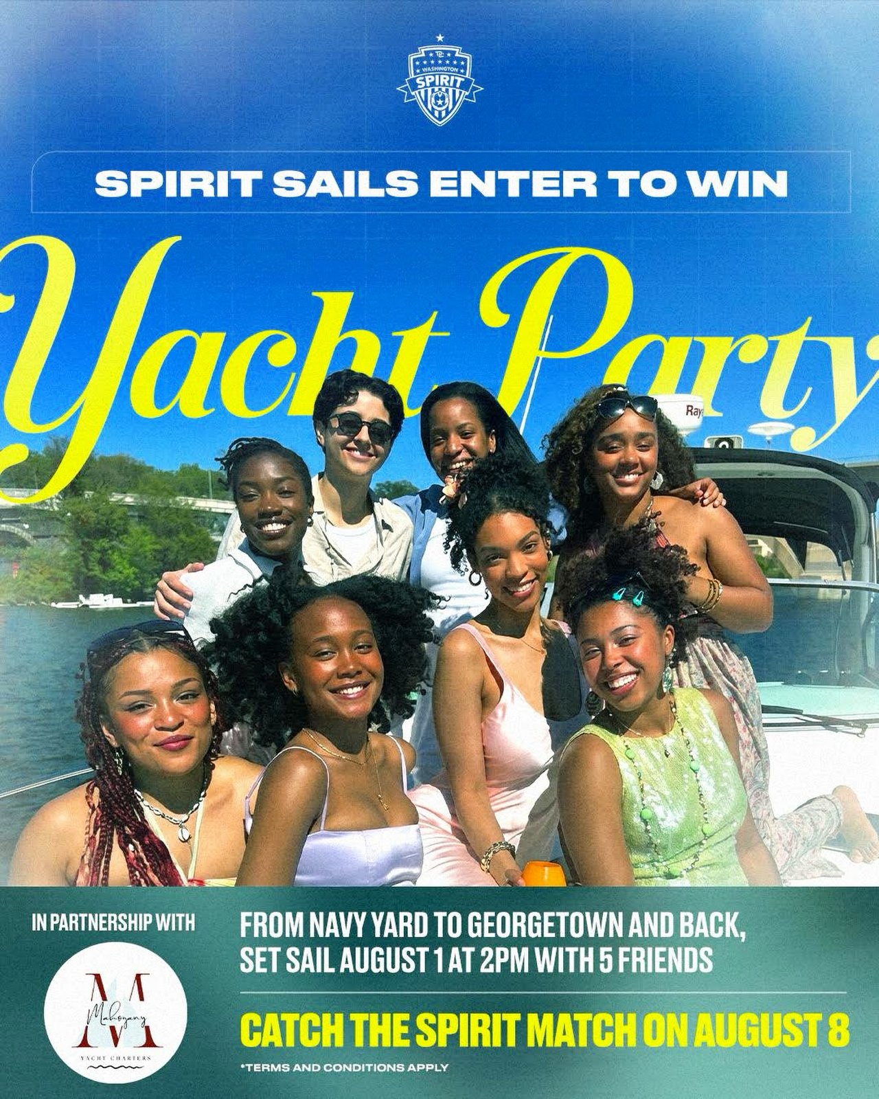 Dacha Navy Yard and the Washington Spirit Yacht Party Sweepstakes