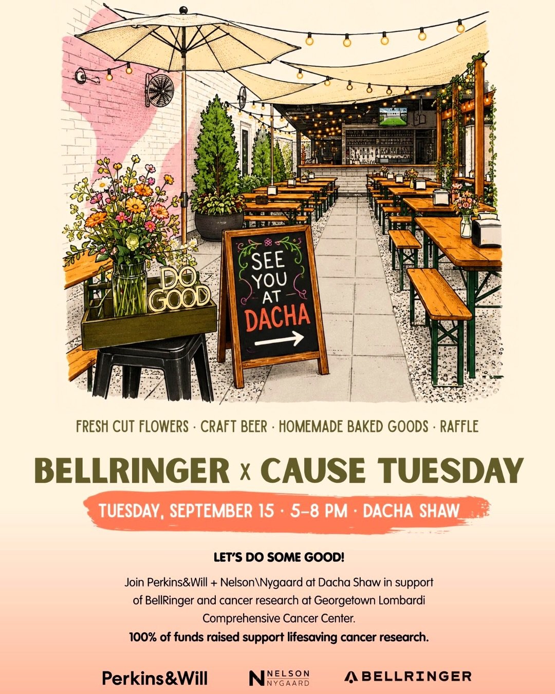 Cause Tuesday at Dacha Beer Garden Shaw