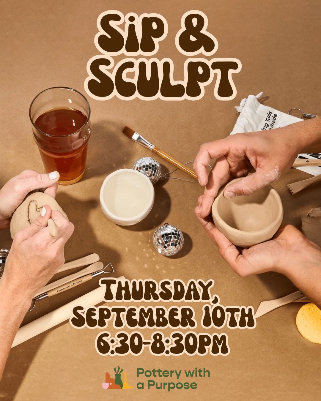 Sip & Sculpt at Dacha Beer Garden Shaw