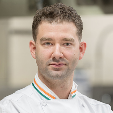 Thomas Trainor ’14, Chef-Instructor—Dinner, at the Ristorante Caterina de’ Medici at the Culinary Institute of America in Hyde Park, NY.