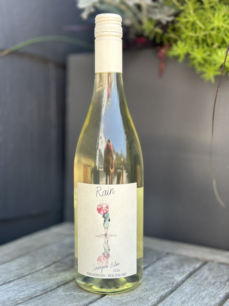 a bottle of white wine