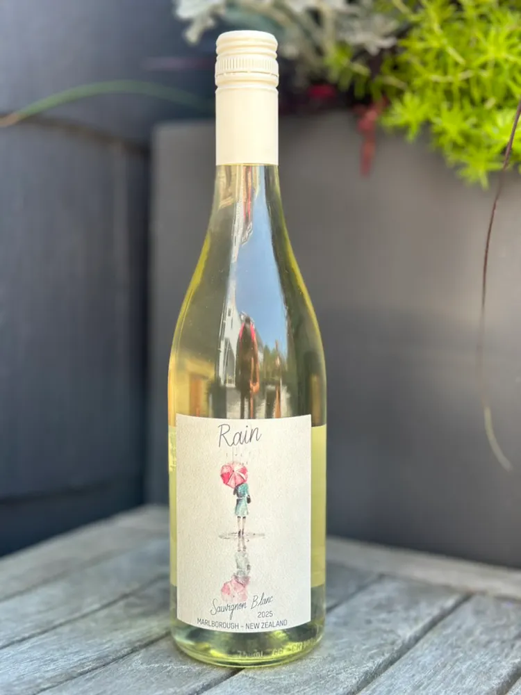 a bottle of white wine