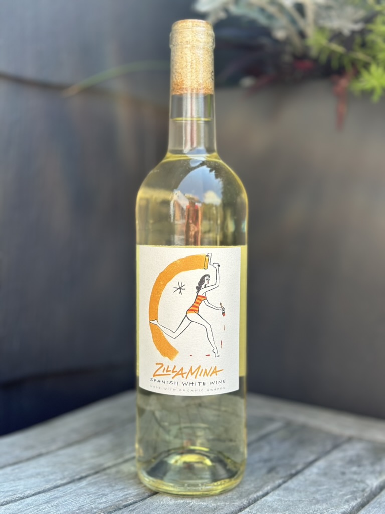 a bottle of white wine