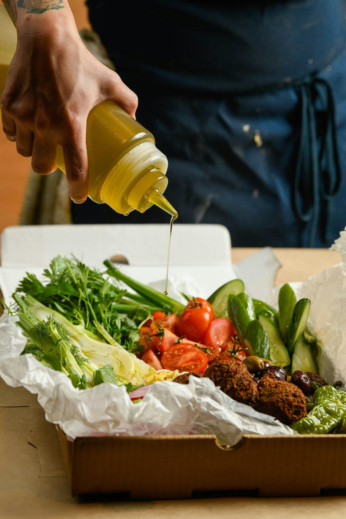 food on a table