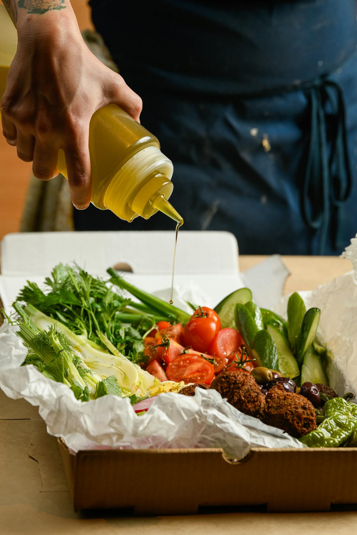 food on a table