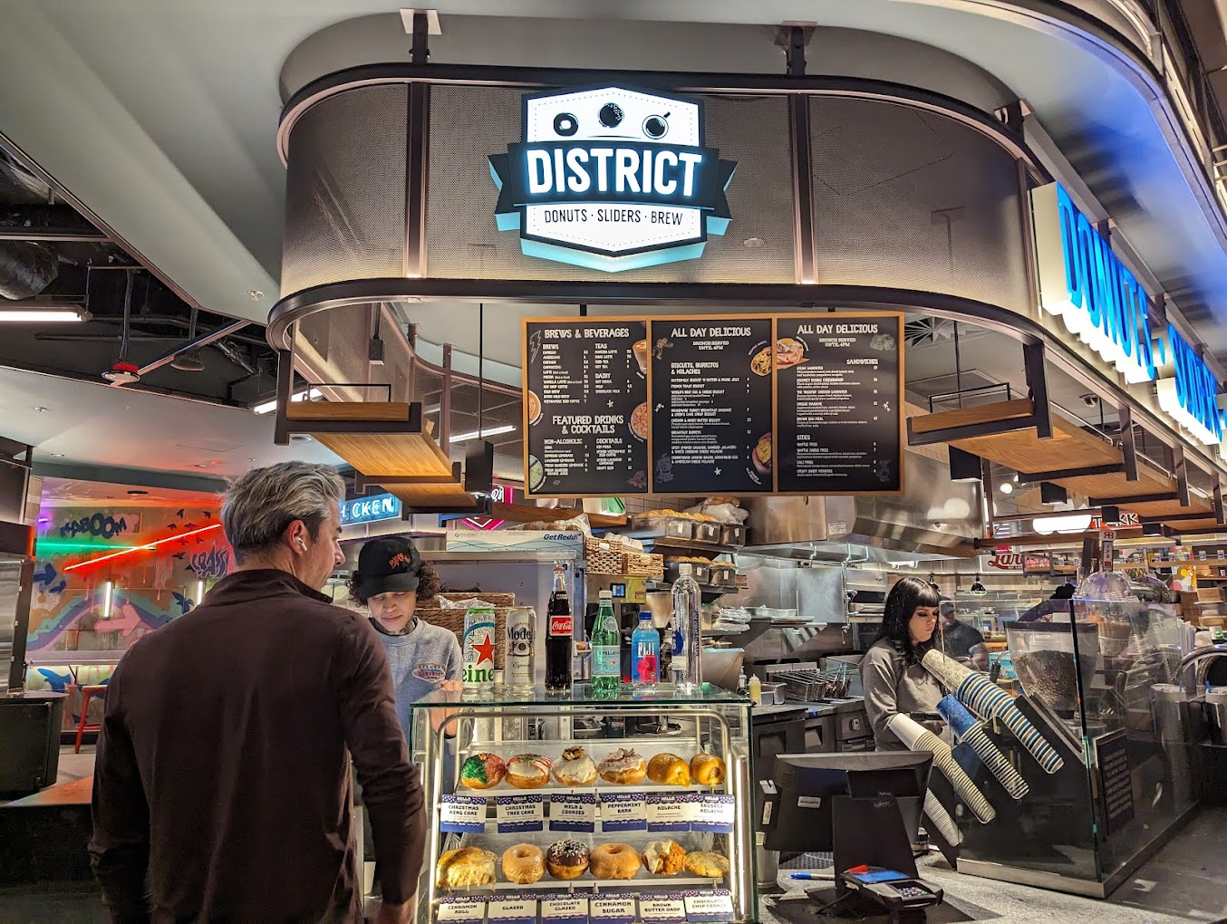 a restaurants counter