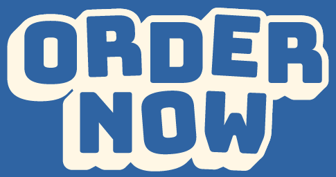 a blue and white sign