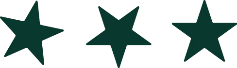 a green star on a black background