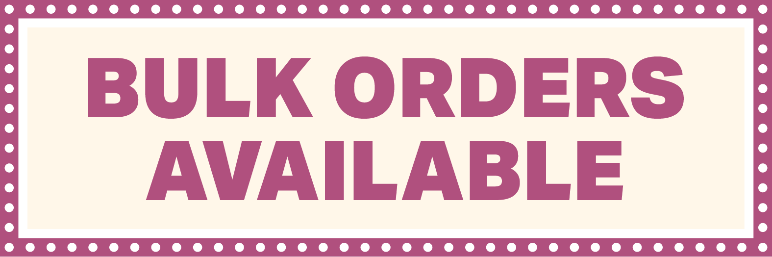 bulk ice cream is available