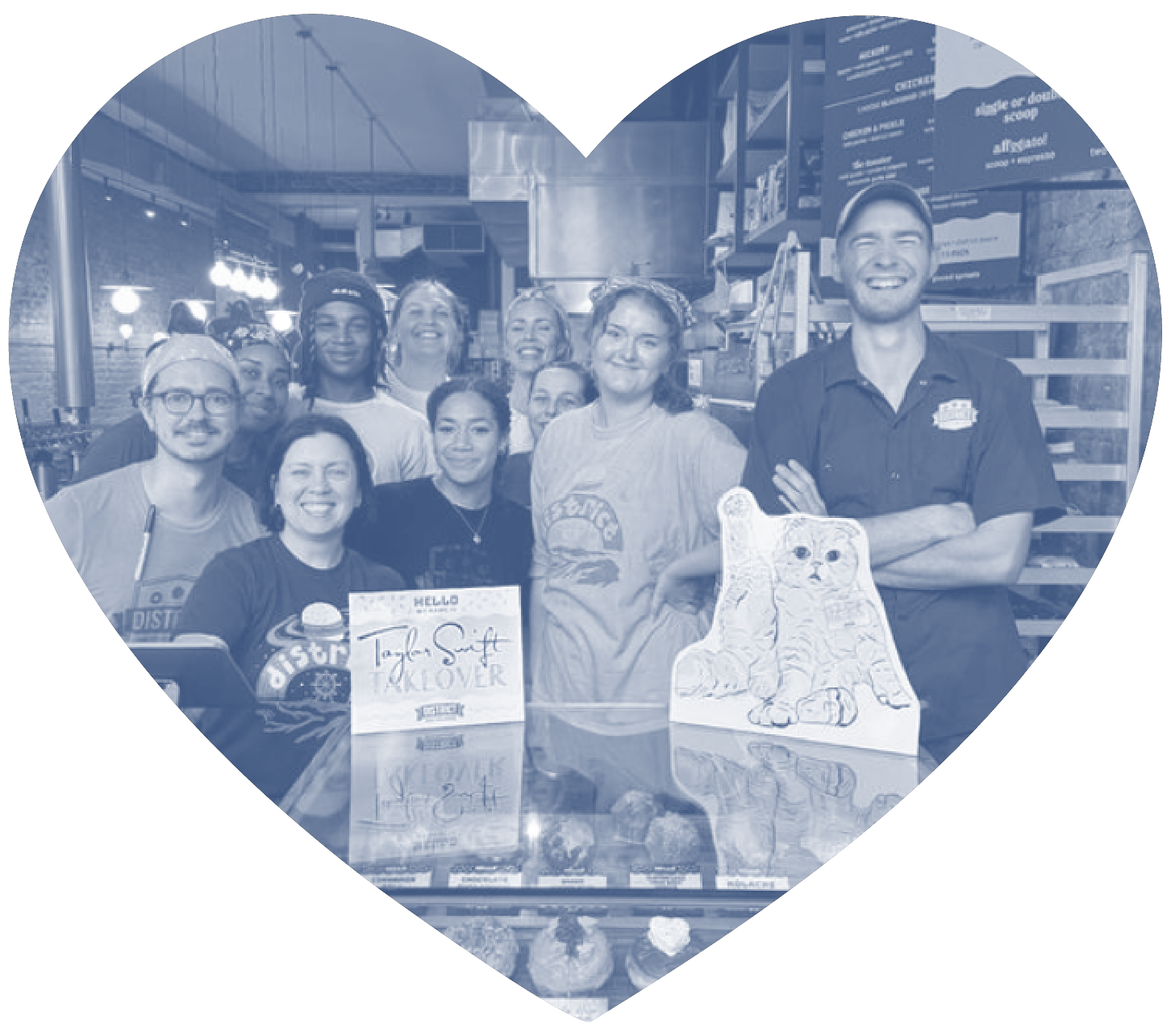 Join the team | Picture of people behind a counter