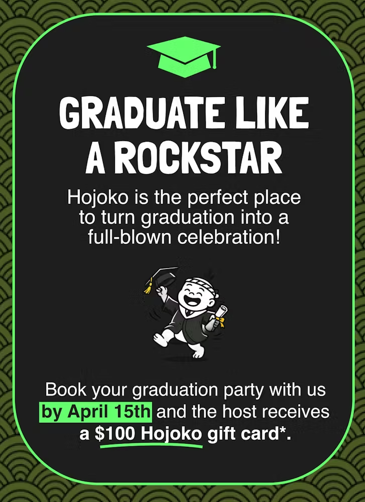 a black and white card with text and a cartoon character