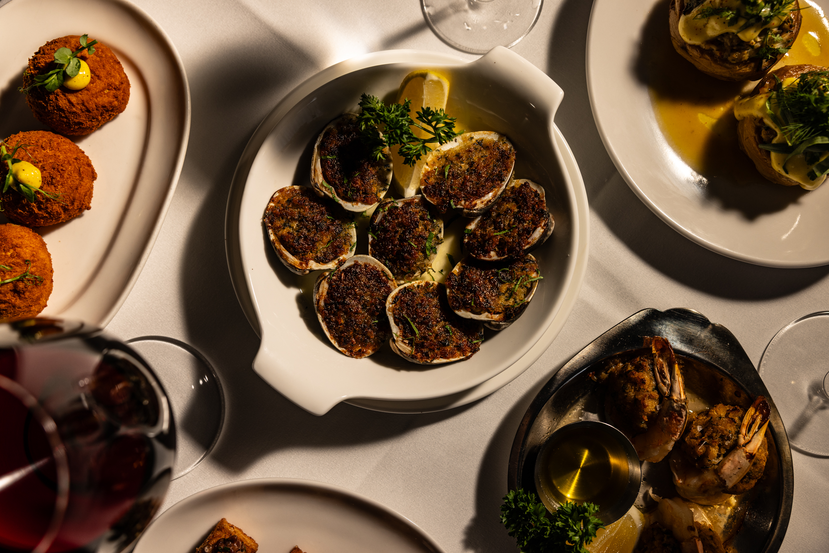a plate of food on a table
