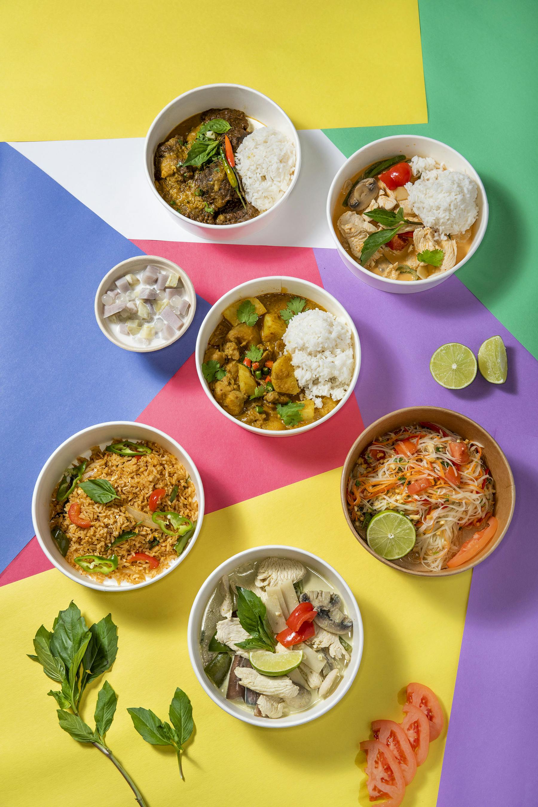bowls of curry