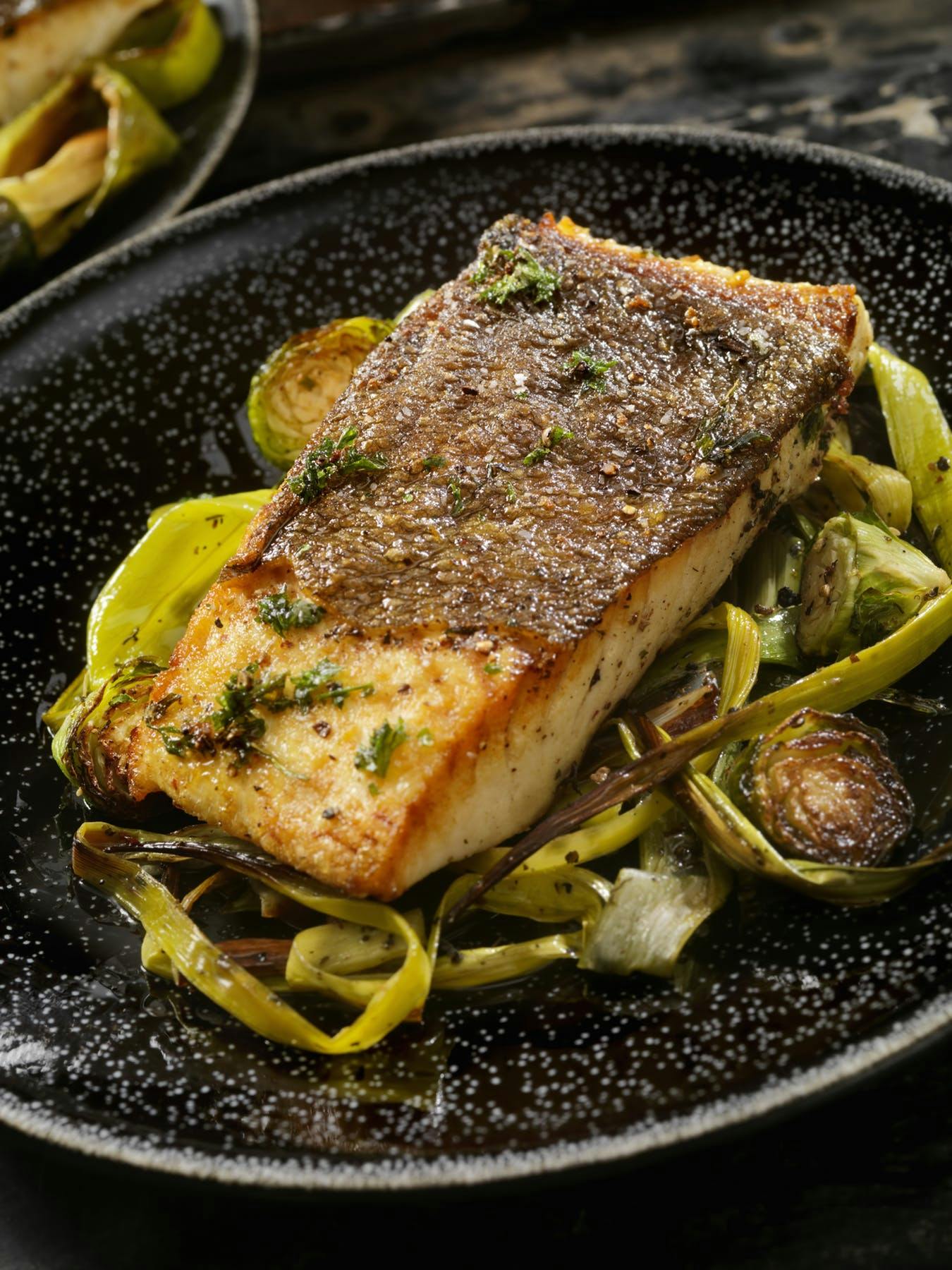 salmon on a plate