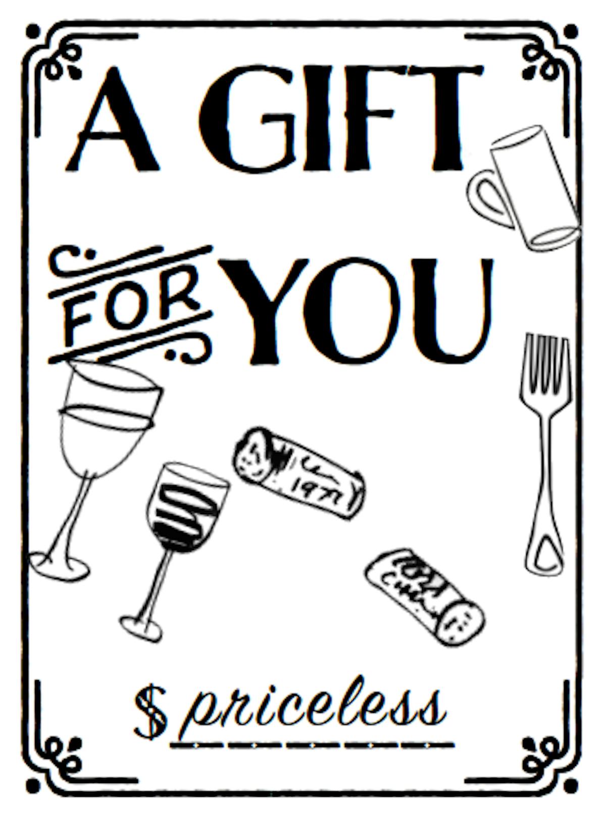 a gift card flyer