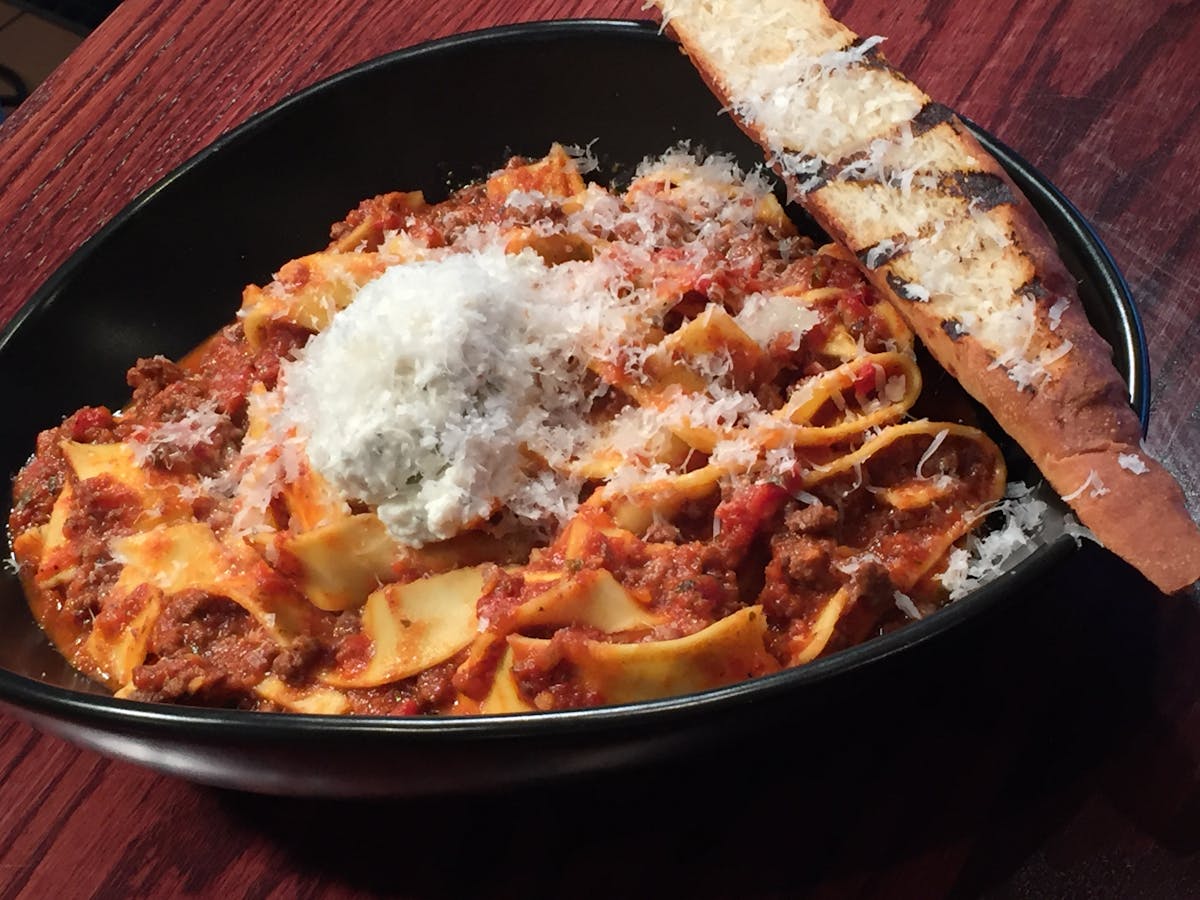 a pan of food on a plate