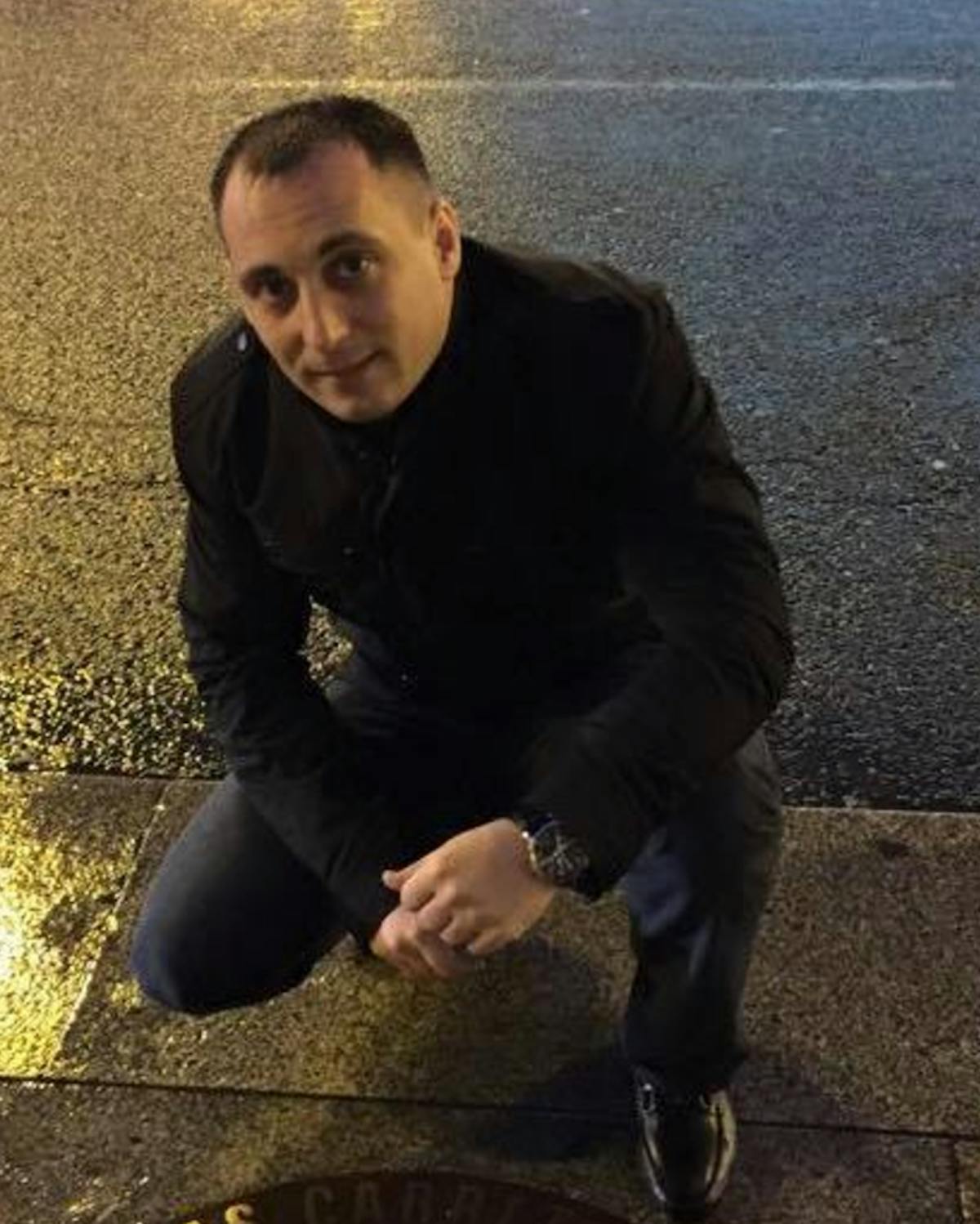 a person posing for a camera