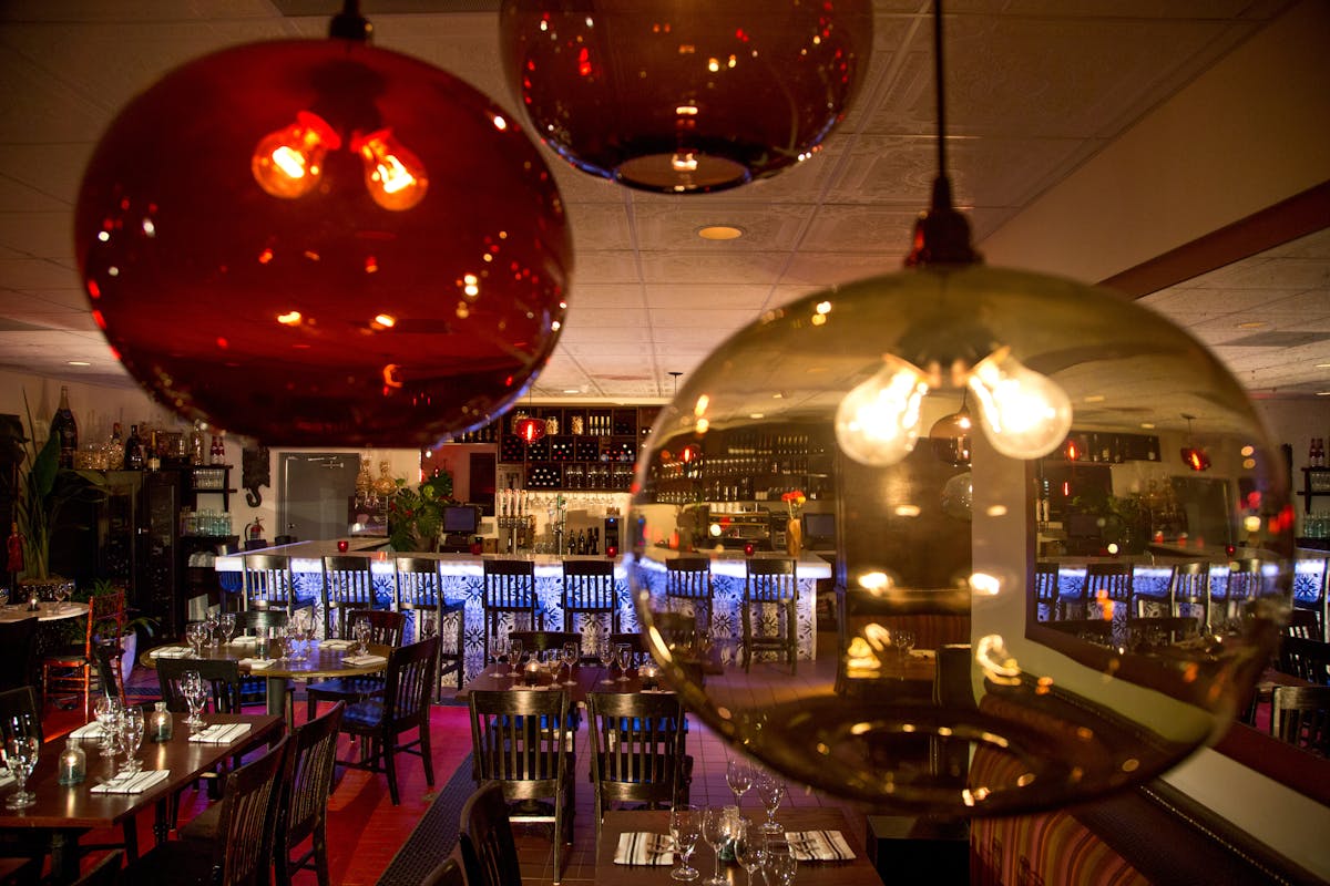 the inside of the restaurant