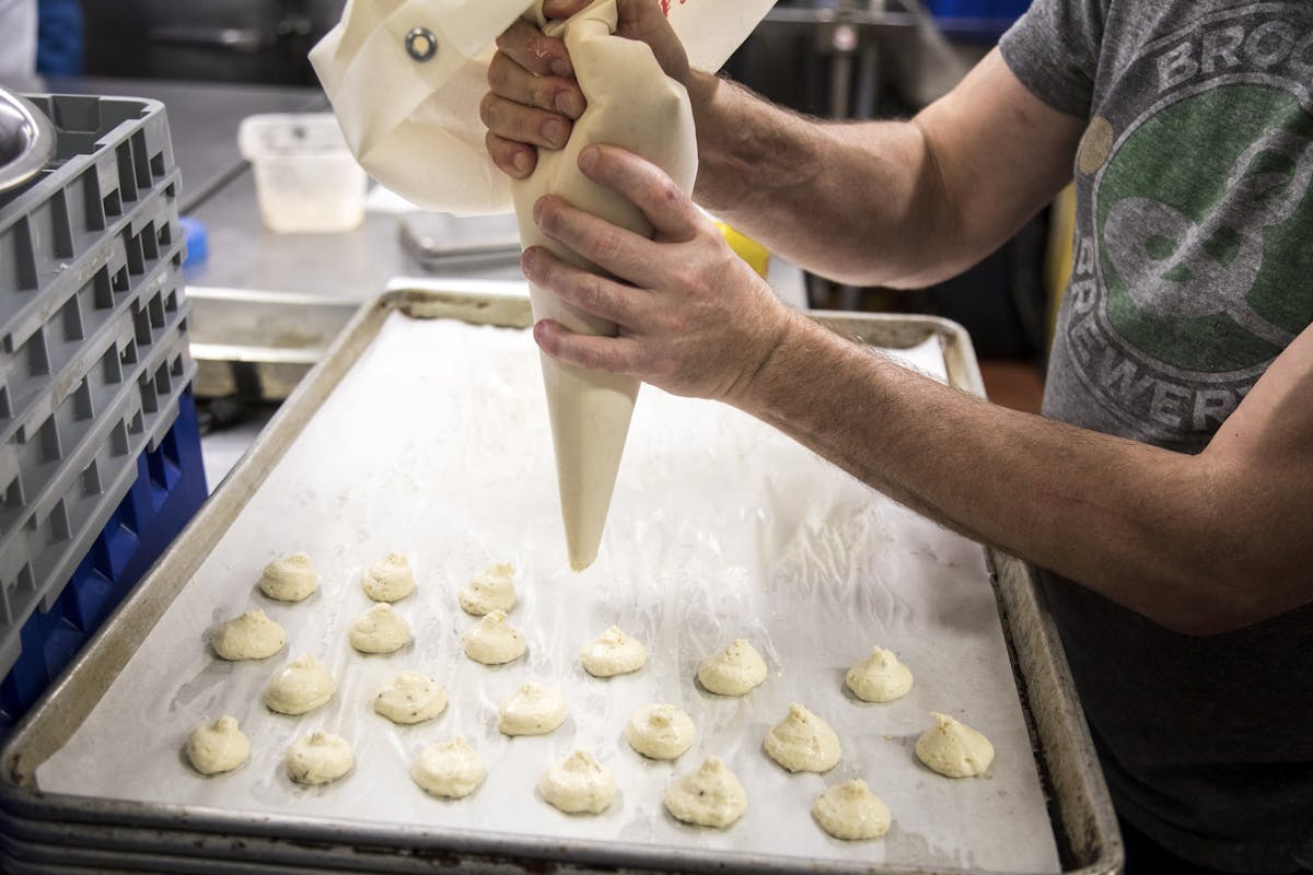 a chef preparing food