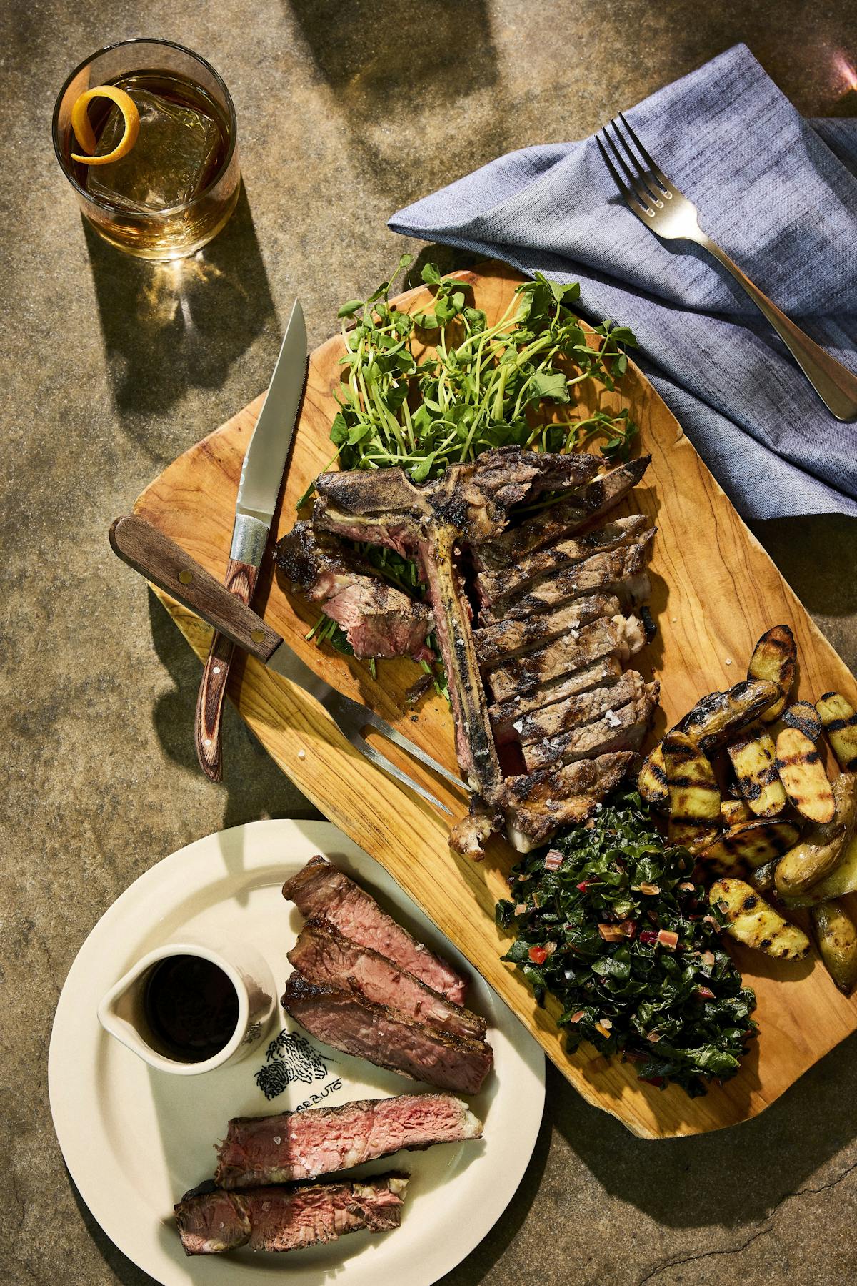 a plate of food on a table