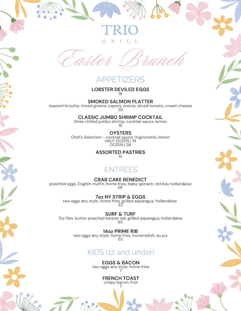 Treeo Menu Trio Menu