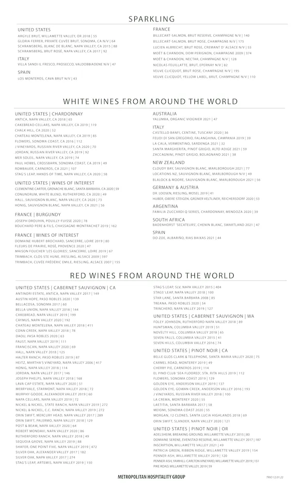 Trio Menu trio-menu