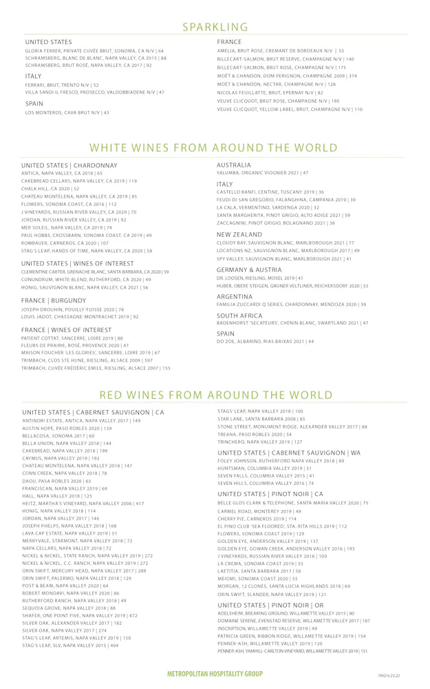 Trio Menu trio-menu