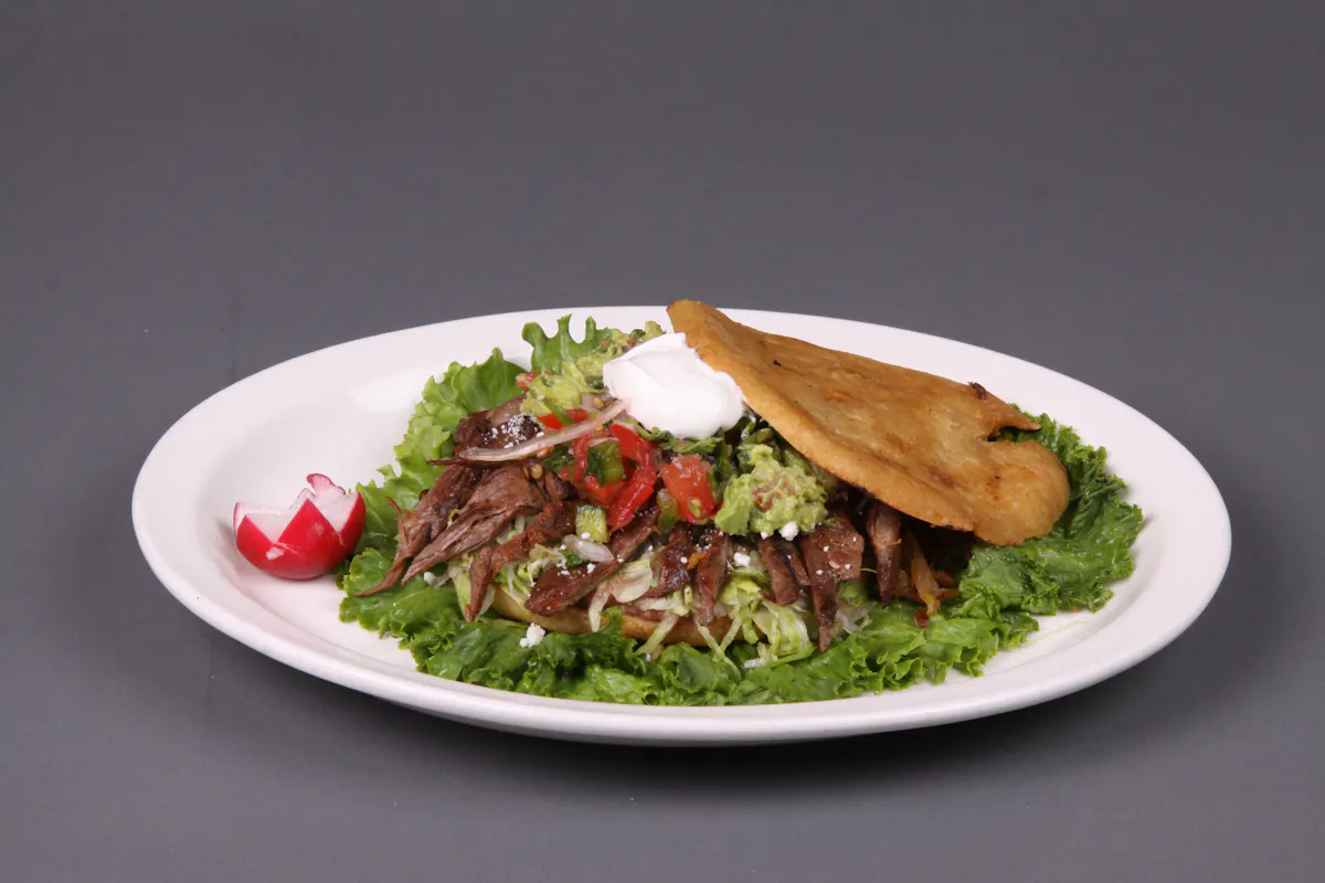 a plate of food on a table