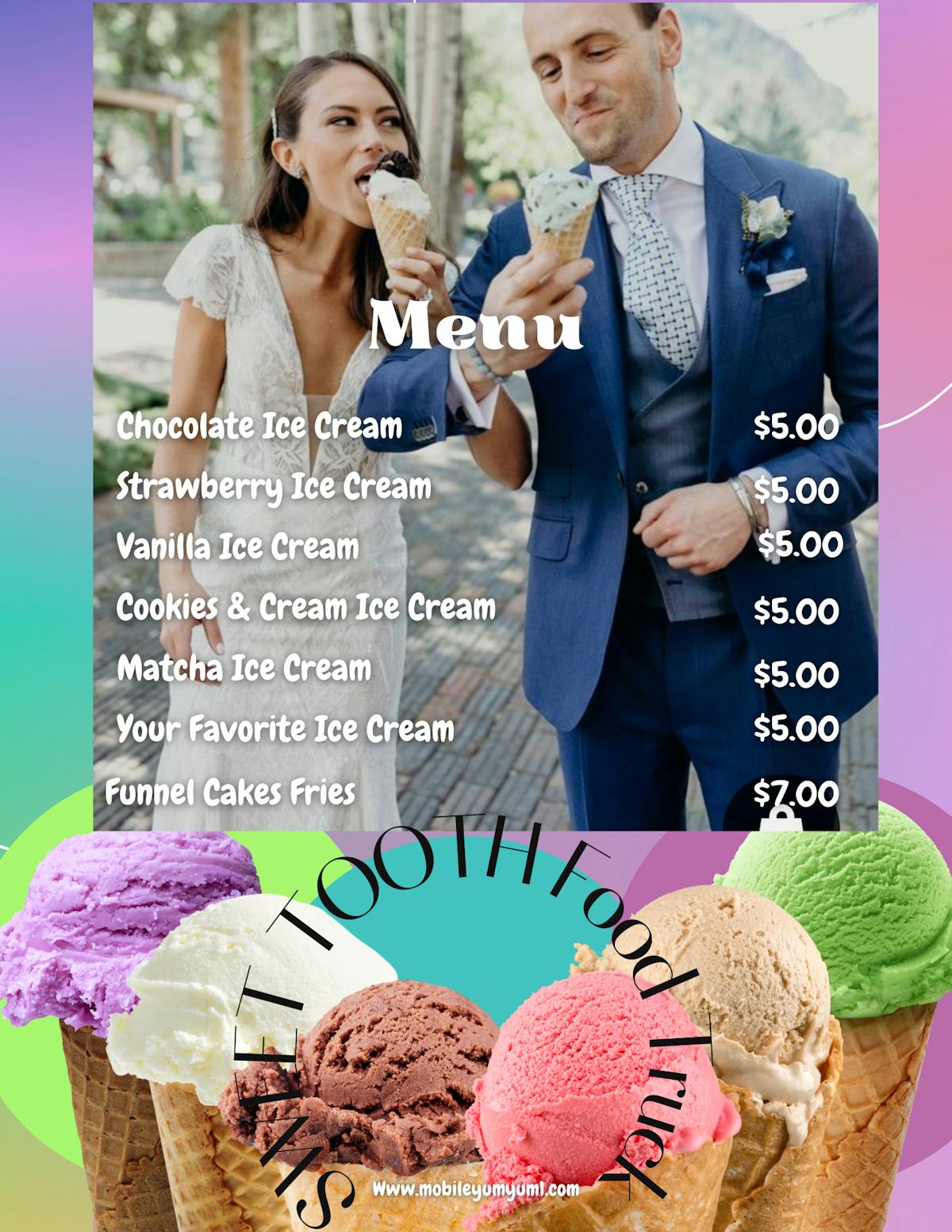 Wedding & Events Book Our Ice Cream Truck