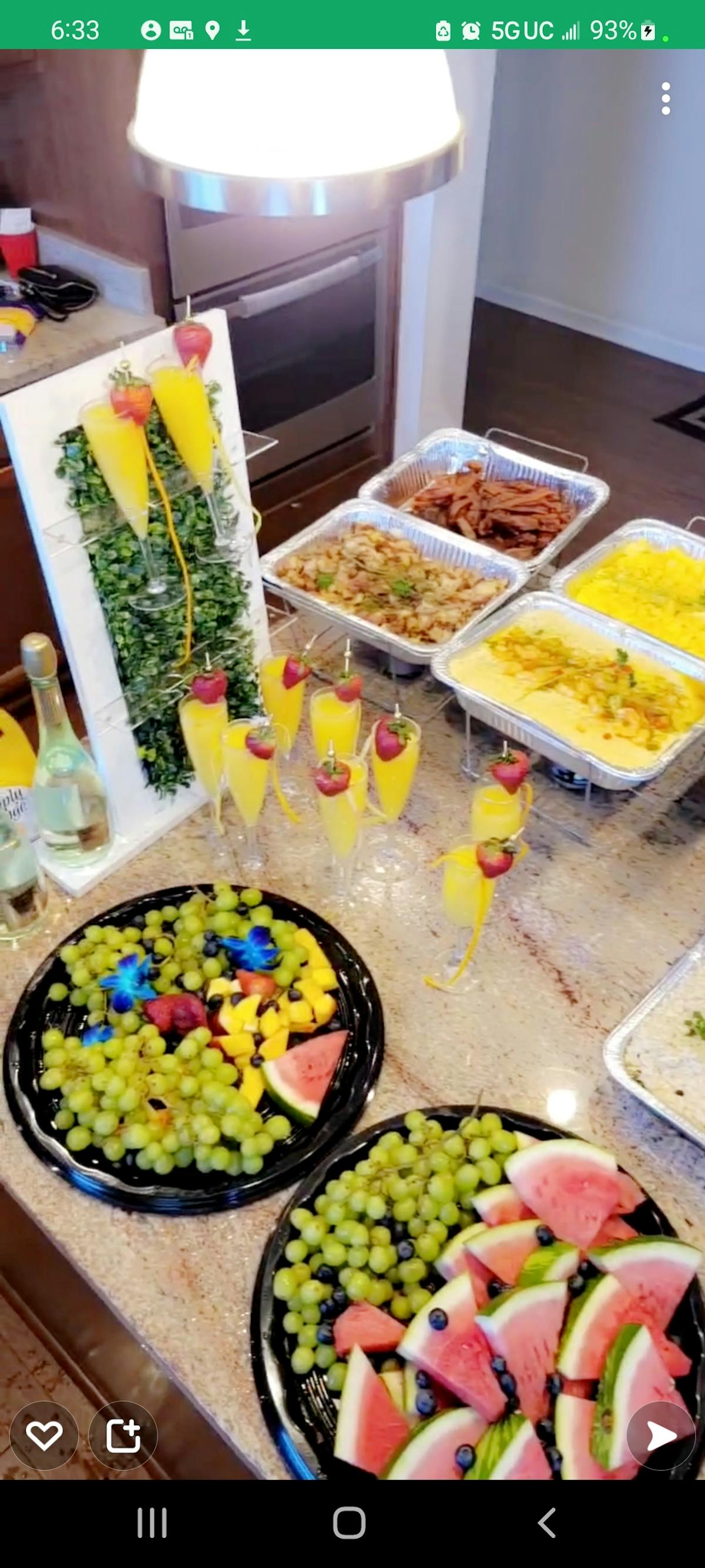 a box filled with different types of food on a table