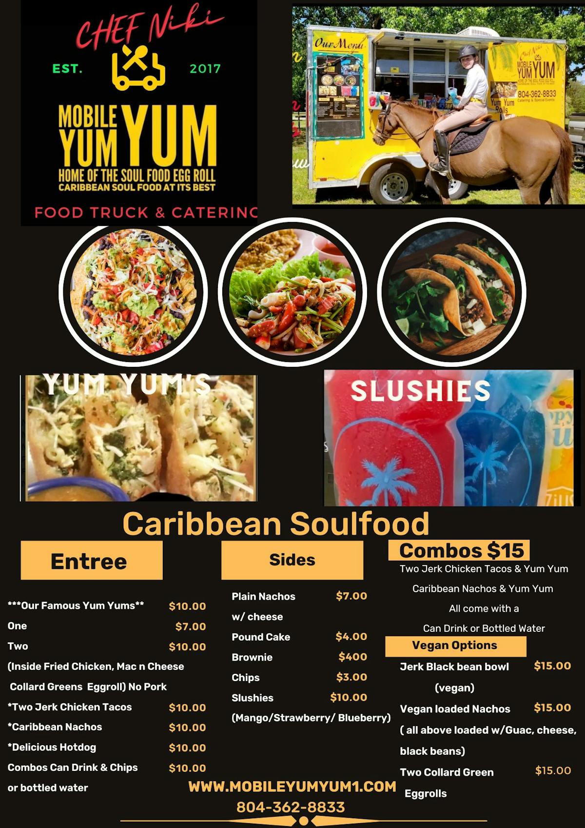 Food Truck Menu, graphical user interface, website