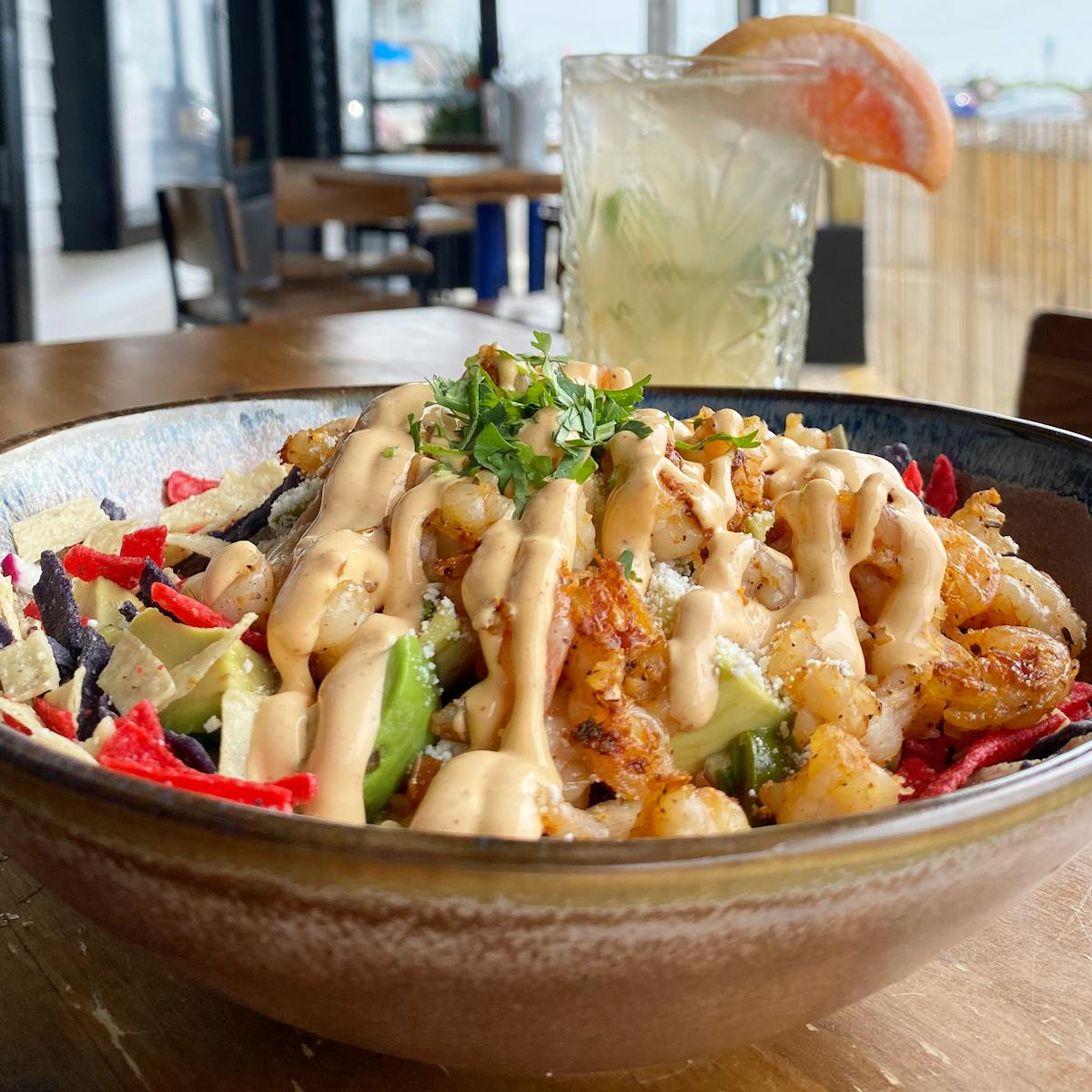 a bowl of food on a plate