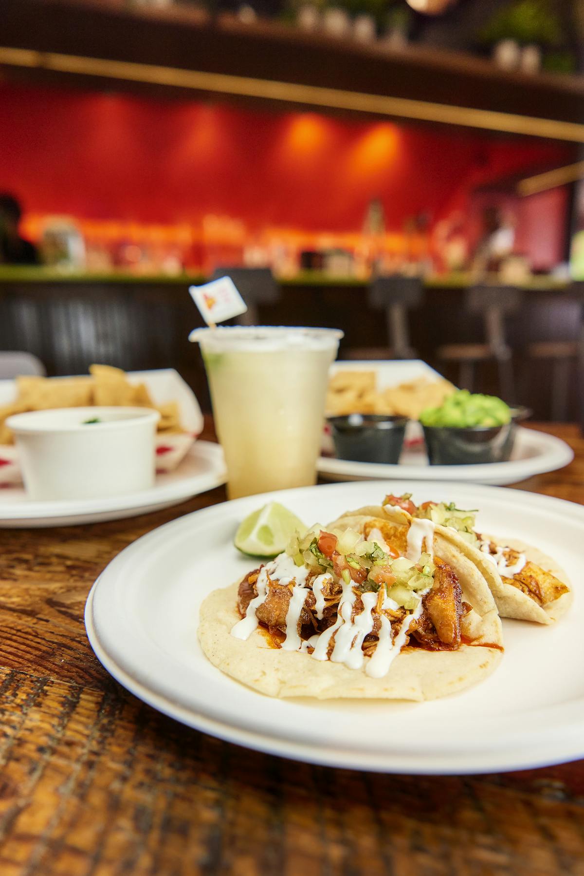 a plate of food on a table