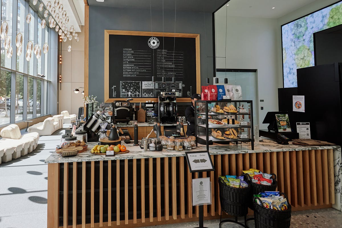 counter facing view