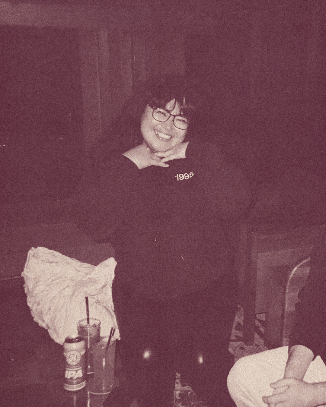 a vintage photo of a person