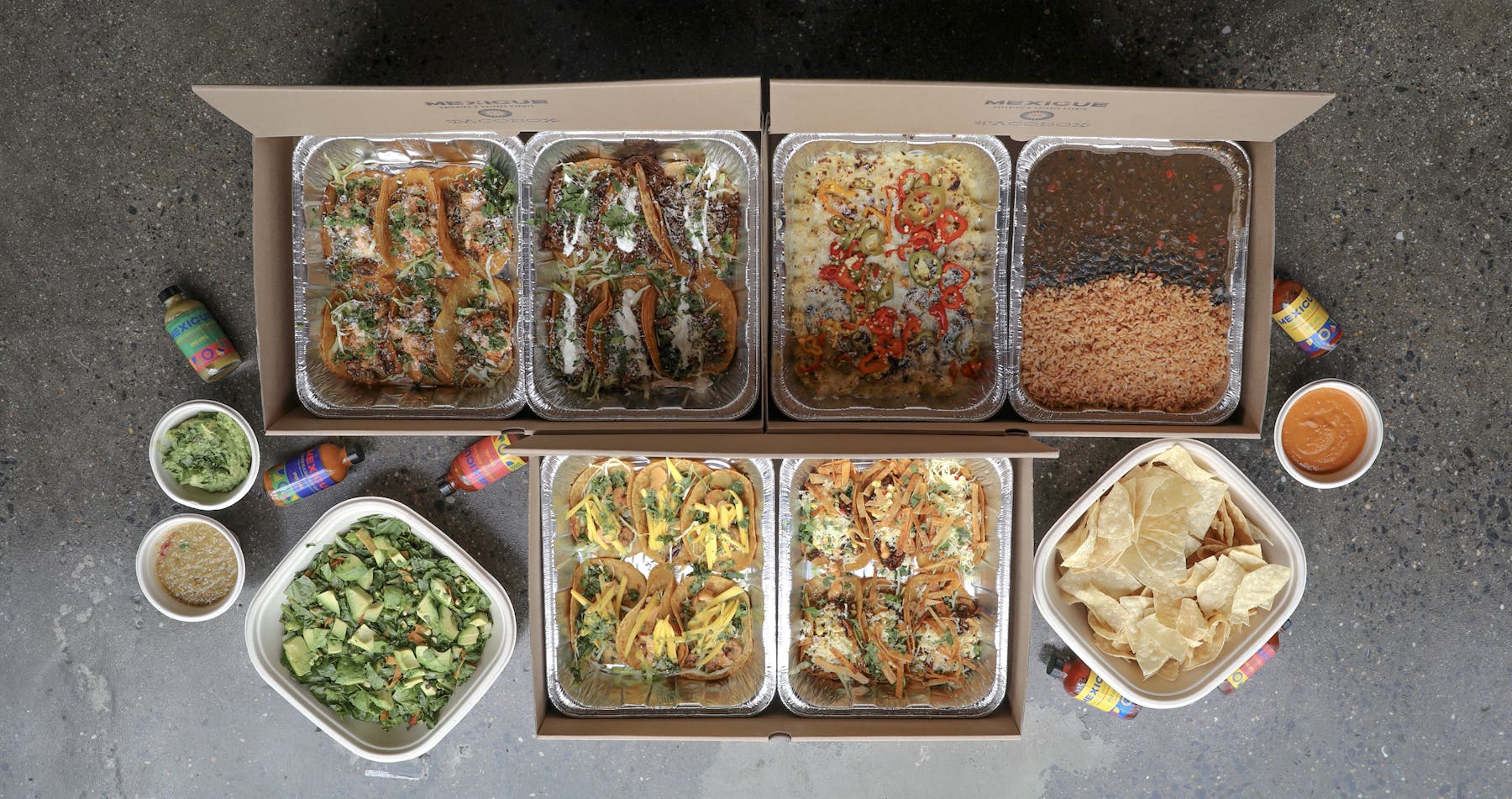 a box filled with different types of food