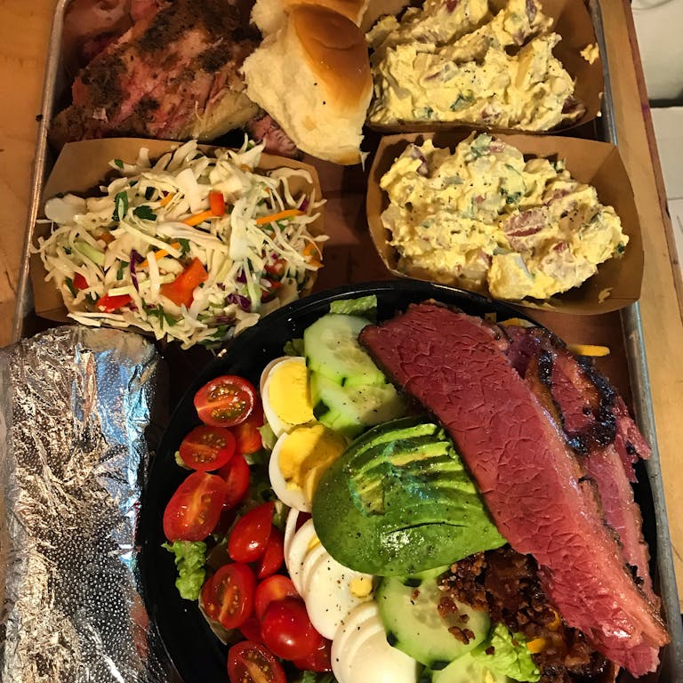 a box filled with different types of food