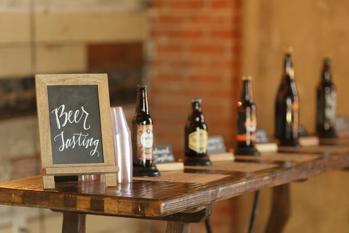 beers on a table