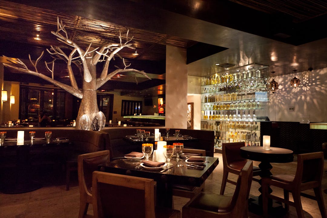 a dining room table