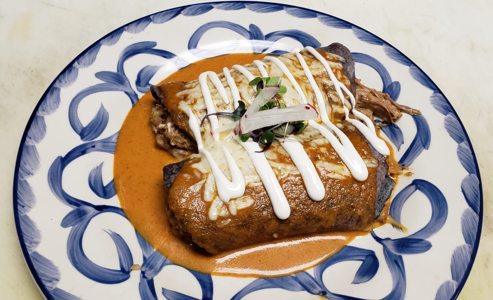 Duck Confit Enchiladas