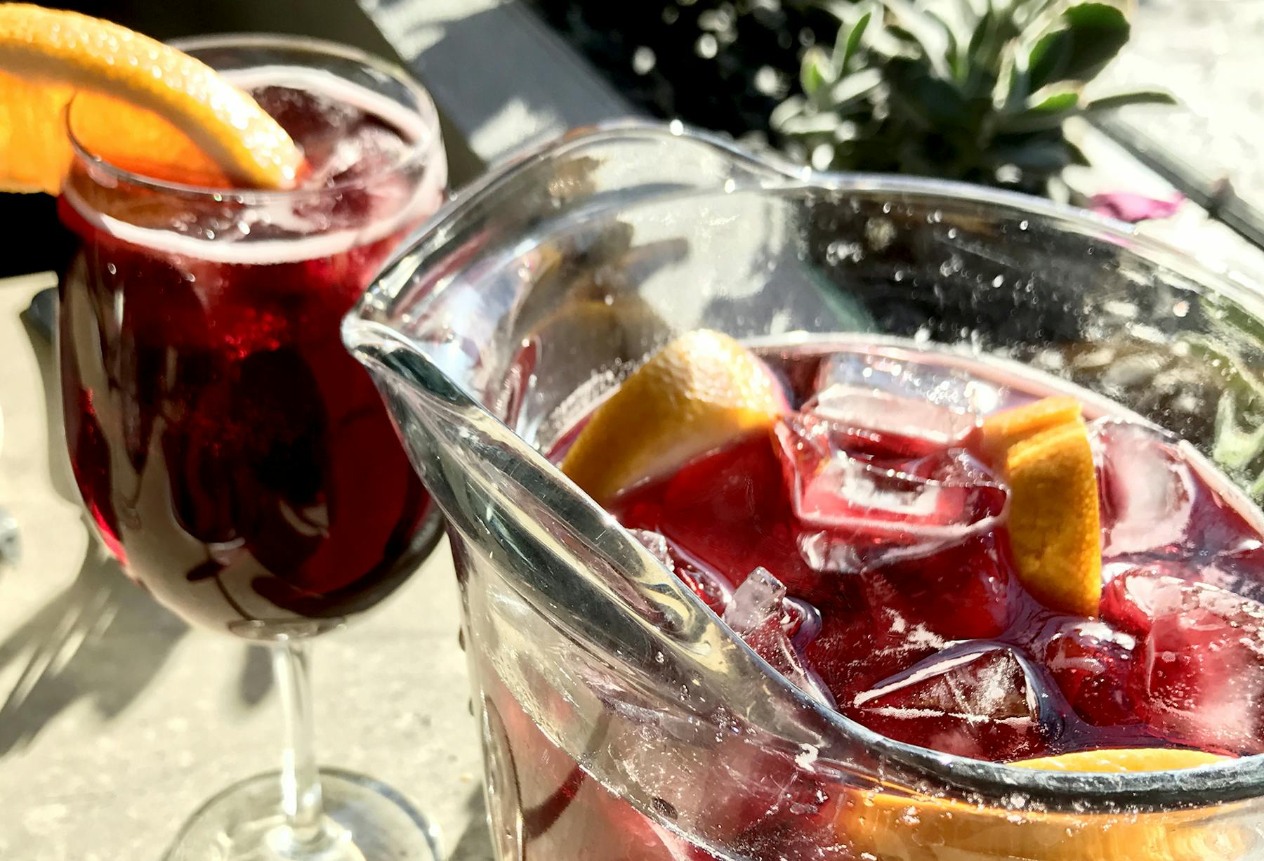 a glass cup on a table