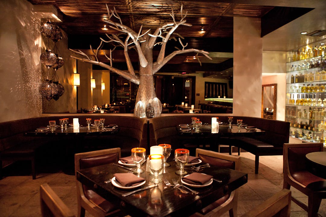 a dining room table