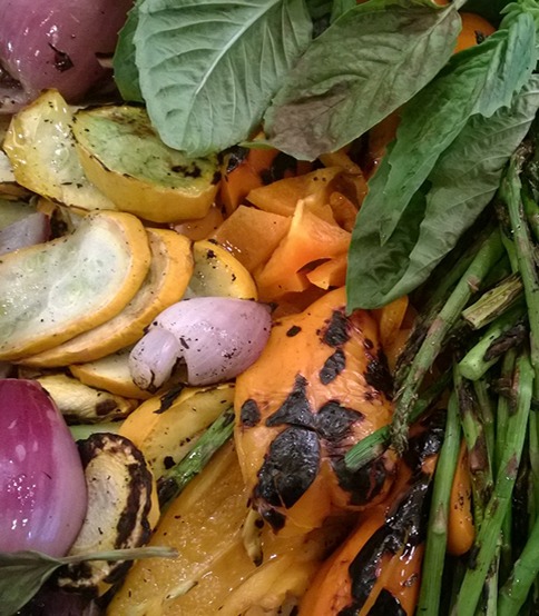 a close up of food