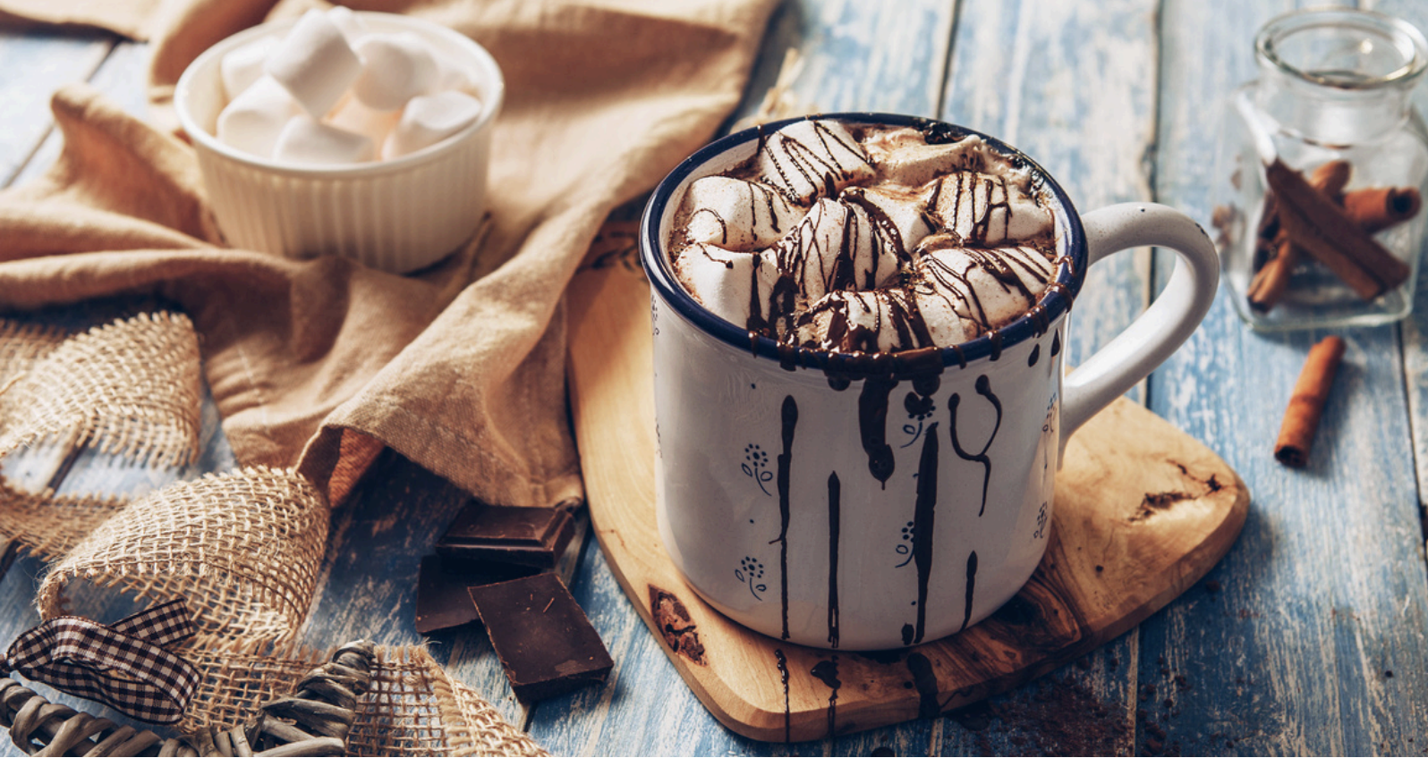 a can filled with chocolate