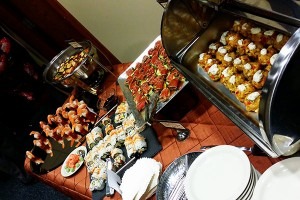 a plate of food on a table